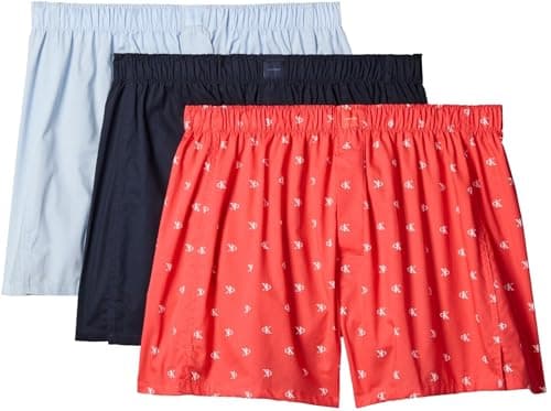Image of Calvin Klein Men Boxer Trad 3PK PINK (Shoreline/Diamond Logo Punch Pink/B) M