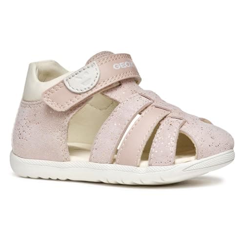 Image of Geox B SANDAL MACCHIA GIR, Baby - Mädchen Sandal, Rose/Off White,