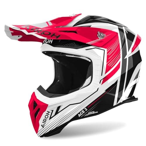 Image of Airoh Aviator Ace 2 Engine Motocross Helmet, red/black/white, L (59/60)