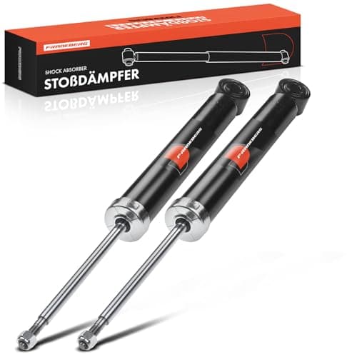 Image of Frankberg 2x Shock Absorber Strut Rear Left Right 590mm Gas pressure Compatible with Golf VI 5K1 Golf V 1K1 Golf Plus 521 5M1 Replace# 344459，400019