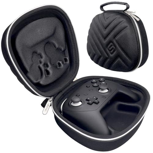 Image of sisma Carry Case Compatible with Nintendo Switch & Switch 2 Pro Controller (2025), Hard Shell Travel Protective Case Portable Carrying Bag -Black Special Edition