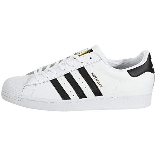 Image of adidas Men's Superstar Trainers, White Footwear White Core Black Footwear White, 8 UK