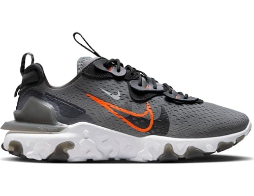 Image of NIKE React Vision Men's Trainers (Smoke Grey/Black, UK Footwear Size System, Adult, Men, Numeric, Medium, 8)