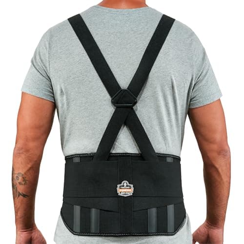 Image of Ergodyne - 11107 ProFlex 1600 Back Support Brace, 9" Extended Support, High Cut Front For Mobility Black