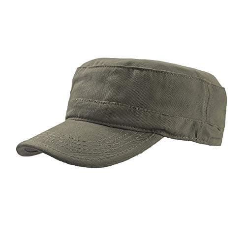 Image of Atlantis Tank Brushed Cotton Military Cap (One Size) (Olive)