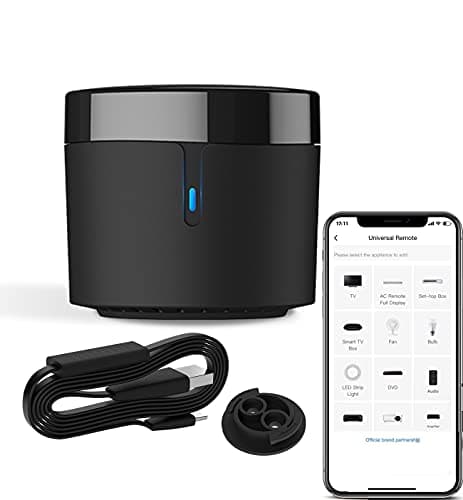 Image of Broadlink RM4 mini IR Remote Controller + HTS2 Temperature Humidity Sensor WiFi for Air conditioning TV set-top Box Work with Alexa googlehome