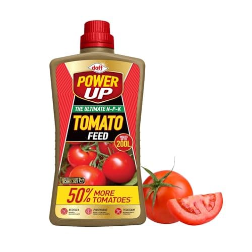 Image of Doff Power Up Tomato Feed 1L – Concentrated Liquid Plant Food for Tomatoes, Peppers & Vegetables – NPK Formula with Water Management Technology – Makes up to 200L