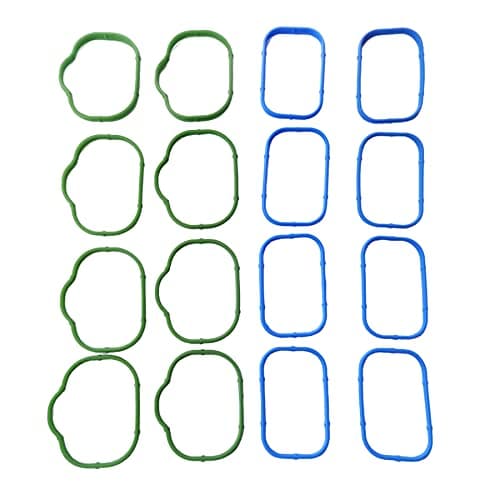 Image of Intake Manifold Gasket Set Upper and Lower Compatible with Ram 1500 Dodge Caravan Durango Journey Jeep Wrangler JK Cherokee Chrysler Town and Country 5184562AC,5184331AC,MS97204,MS97205 (16PCS)