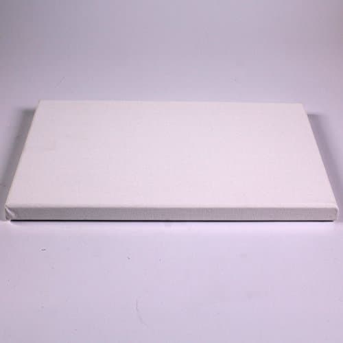 Image of White Rectangle Stretched 3D Wall Art Personalised Canvas Kids Painting Crafts 25cm x 30cm by BCreative ®