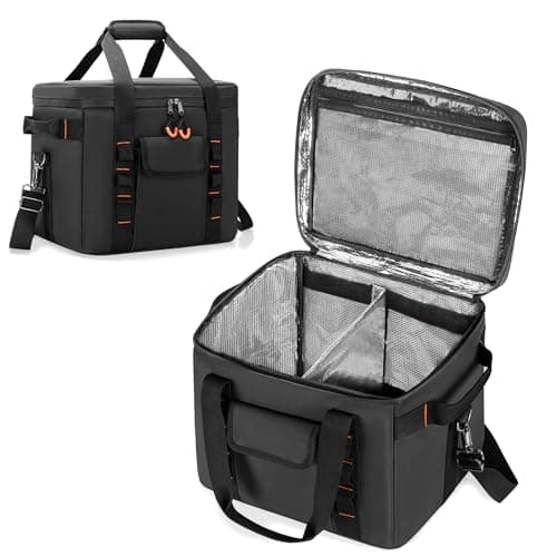 Image of Trunab Travel Carrying Bag Compatible with Jackery Explorer 300/300 Plus/500/1000/1000 Pro Portable Power Station Bag with Adjustable Dividers Compartment for Charging Cable and Accessories.