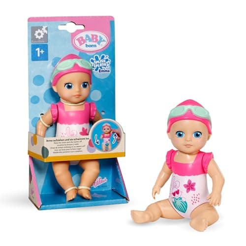 Image of BABY born Splish Splash bath toy Emma - Size 15 cm - With mechanical swimming function - Works completely without batteries - Suitable for children from 1 year