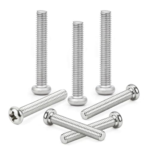Image of M4 (4mm x 16mm) Machine Screws Pan Phillips Cross Head Machine Screw Fasteners Bolt Set 30pcs