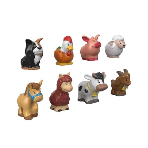 Image of Fisher-Price Little People Toddler Toys Farm Animal Friends 8-Piece Figure Set for Pretend Play Ages 1+ Years, GFL21