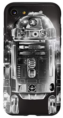 Image of Star Wars R2-D2 Retro Galaxy Black Case for iPhone SE (2020) / 7/8