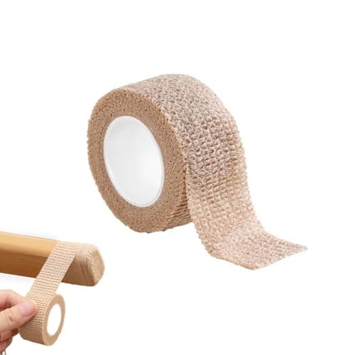 Image of 1 Roll 2.5cm Width x 4m Length Adhesive Bandage Tape,Skin Color Plaster Roll,Breathable High Elastoplast Tape,Tearable Anti Slip Fabric Plaster Roll,for Stool Leg Silent Anti-Scratch