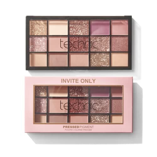 Image of Technic Invite Only Eyeshadow Palette - 15 Blendable Shades with Highly Pigmented Glitters, Shimmers & Mattes for Day or Night Looks. A Mixture of Pinks, Berries and Neutrals. 22.5g