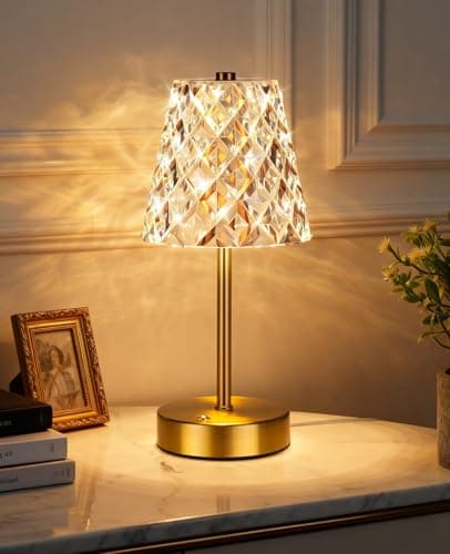 Image of LumaBrite Rechargeable Table Lamp - Upgrade 5200mAh Cordless Lamp with 3 Color Options & Stepless Dimming Touch Lamp Bedside Lamps Battery Table Lamp for Bedroom Living Room