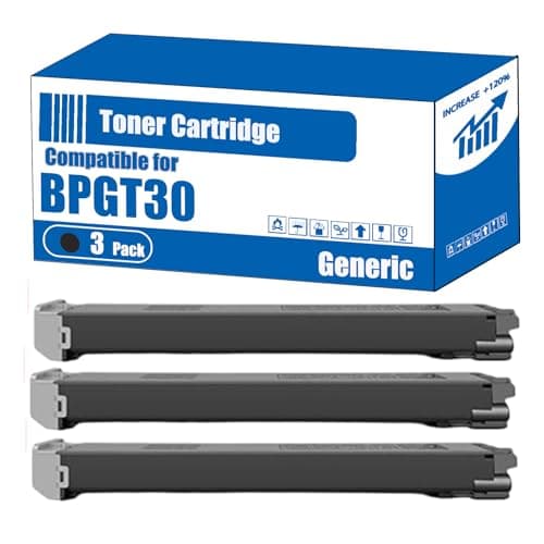 Image of TOEPPEX Compatible for Sharp BPGT30 Toner Cartridge BP-30C25 Printers, High Yield 20000 Pages, Accurate Imaging Rich Colors (3 Pack Black)
