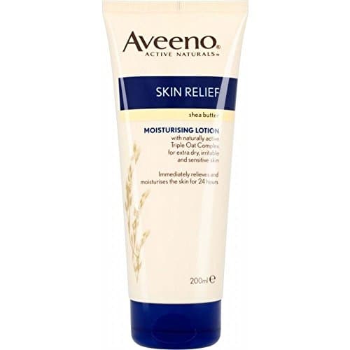 Image of Aveeno Skin Relief Body Lotion with Oatmeal & Shea Butter (200ml) - Pack of 2 by Aveeno