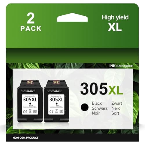 Image of 305XL Black Ink Cartridge for 305 Cartridges HP Replacement for HP 305 Ink Cartridges Original for DeskJet 2700 2820 2800e 2810e 2820e Deskjet Plus 4200 4200e 4220e Envy 6000 6020 Envy Pro 6420