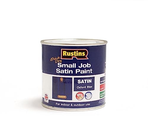 Image of RUSTINS Small Job Satin Paint Oxford Blue 250ml