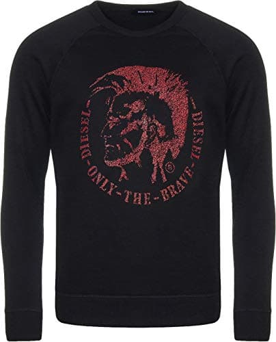 Image of Diesel S-Orestes Black Logo Sweatshirt - Small