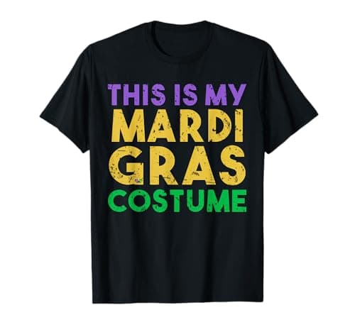 Image of This is My Mardi Gras Costume T-Shirt Drinking Gift T-Shirt