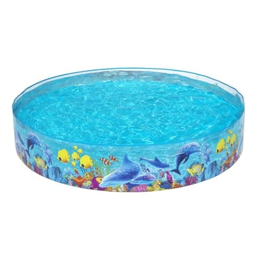 Image of Bestway Sea Animals Theme Paddling Pool Kiddie Swimming Pool, Inflatable Above Ground Pool, Outdoor Garden Pool
