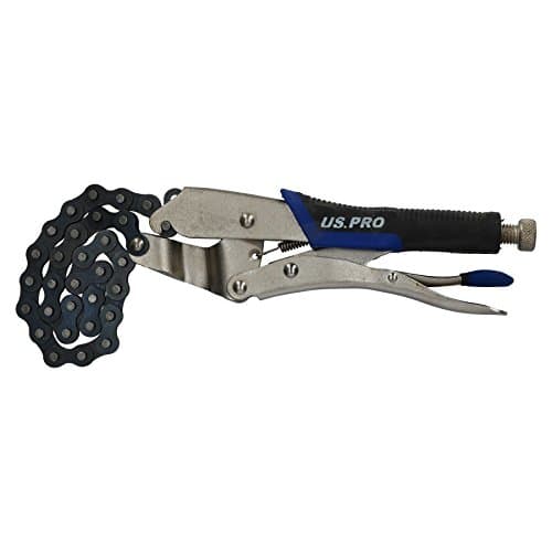 Image of AB Tools-US Pro Locking Chain Wrench Oil Filter Removal Remover Clamp Up to 140mm Diameter
