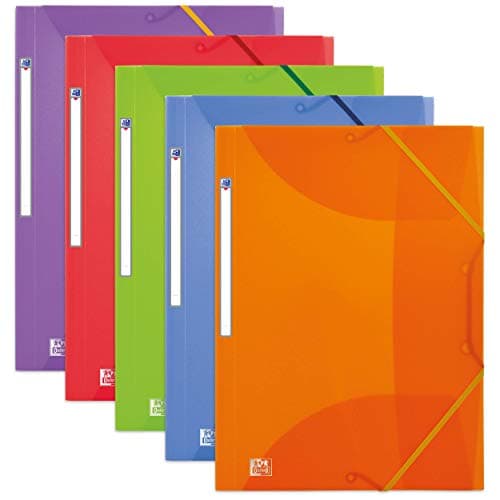 Image of Elba 100201225 Elasticated Folders Polypropylene Pack of 10 Assorted