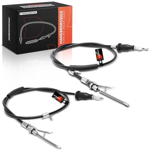 Image of Frankberg 2x Handbrake Cable Handbrake Cable Rear Left Right Compatible with PT Cruiser Cabriolet 2.4L 2004-2008 PT Cruiser PT 2.0L-2.4L 2000-2010 Replace# 04860078AE 4860078AG