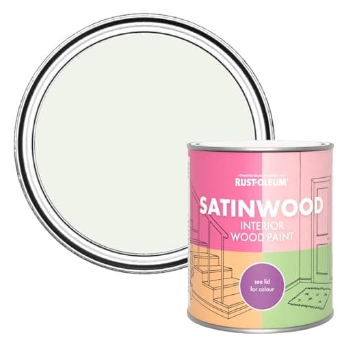 Image of Rust-Oleum White Satinwood Interior Wood Paint - Steamed Milk 750ml