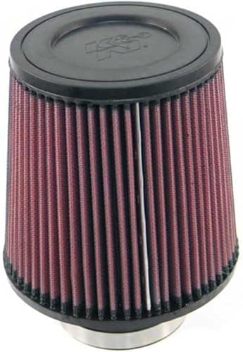 Image of K&N Universal Clamp-On Air Intake Filter: High Performance, Premium, Washable, Replacement Filter: Flange Diameter: 3 In, Filter Height: 6 In, Flange Length: 1.75 In, Shape: Round Tapered, RE-0930