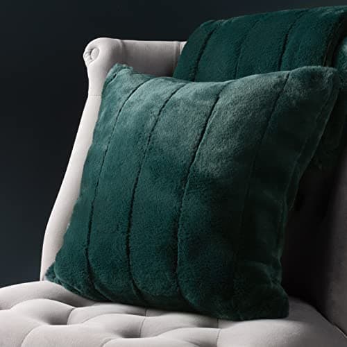 Image of Paoletti Empress Faux Fur Feather Rich Filled Cushion