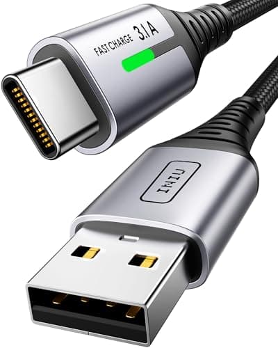 Image of INIU USB C Charger Cable 3m 3.1A Type C Cable Fast Charging, Braided USB A to USB-C Phone Charger Cable USBC for iPhone 16 15 Pro Samsung Galaxy S22/S21/S20/S9 Huawei P9 Pixel 7/6 iPad Switch PS5 etc.