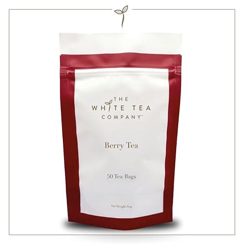 Image of The White Tea Company | Premium Berry Tea | Fruity Wild Berry Blend with Hibiscus | Exotic, Balanced & Rich | Fair Trade, Rainforest Alliance Certified | 50 Biodegradable Tea Bags