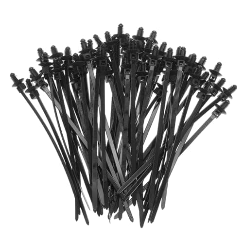 Image of sourcing map 60pcs Push Mount Cable Zip Tie 6.7" x 0.18" Nylon Self Locking Cable Strap Thread Style Heavy Duty Snap in Cable Zip Ties for Household Electronic Auto Industry