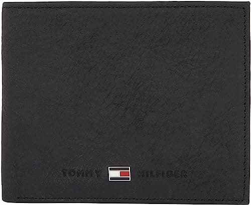 Image of Tommy Hilfiger Men’s Johnson Mini Wallet, Black (Black), One Size