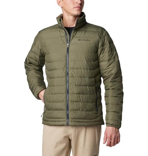 Image of Columbia Men's Powder Lite Jacket, Puffer Jacket, Stone Green, Size L