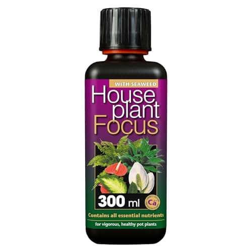 Image of Houseplant Focus Concentrated Liquid Fertiliser, 300ml - Growth Technology Fertiliser for Indoor Plants - Professional Grade House Plant Food Concentrate with Kelp Seaweed Extract - Makes 60L