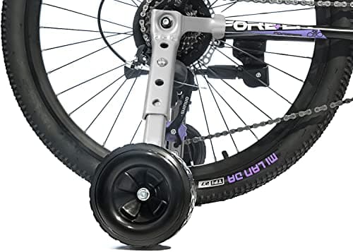 Image of MOSHAY Roll Over Image to Zoom in Bicycle Training Wheels Fits 16 18 20 22 24 inch Kids Variable Bike (black)
