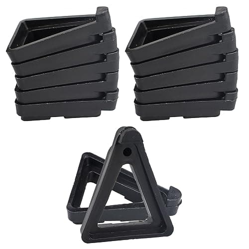 Image of SZXMDKH 24 Pcs Pot Toes Plant Feet Invisible Flower Risers Potted Triangle Stand for Indoor and Outdoor Lifters Supports Pots Terracotta Small Large Pot(Black)
