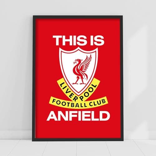 Image of Themed Liverpool FC Print - This is Anfield Poster LFC Football Art (29.7cm x 42cm - A3)