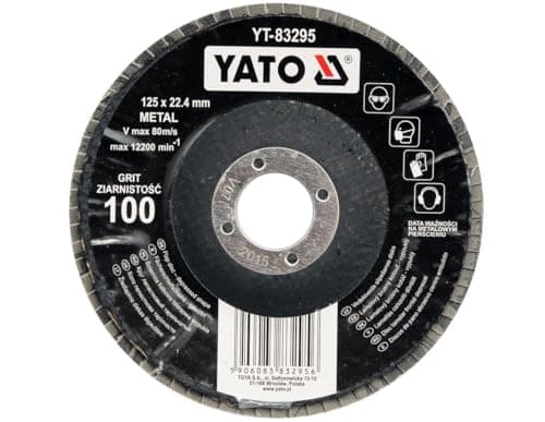 Image of YATO YT-83293 - Sheet disc - Depressed Fiberglass Shape Backing 125mm 60 grit