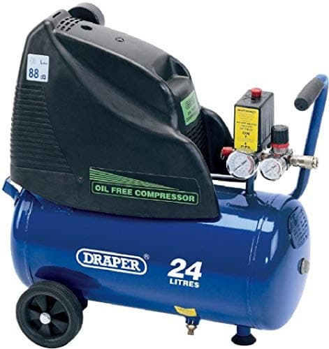 Image of Draper 24978 24-Litre 230V 1.1kW Oil-Free Air Compressor