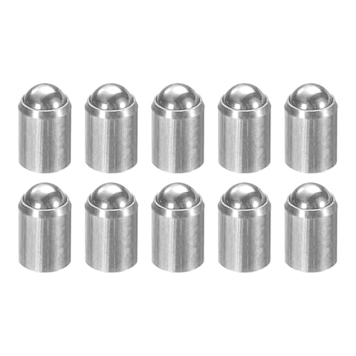 Image of sourcing map 10pcs Ball Point Spring Plungers 3x4mm 304 Stainless Steel No Step Positioning Beads Ball Spring Plungers Ball Catch Latch for Door Cupboard Mechanical Devices Furniture