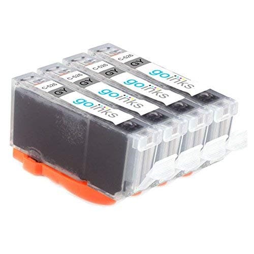 Image of Go Inks C-526GY Ink Cartridges (Grey) to replace Canon CLI-526GY Compatible / non-OEM for PIXMA Printers (4 Pack), High Capacity