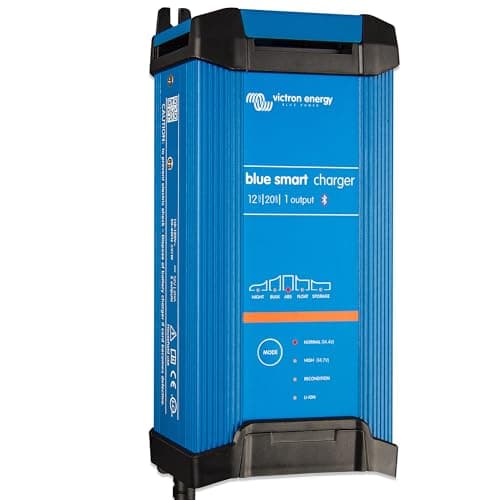 Image of Victron Energy Blue Smart IP22 Smart Car Battery Charger 12V 20A, Trickle Charger for Car Battery and Desulfator for Motorcycle, ATV, RV, Lithium and Deep Cycle Batteries, UK