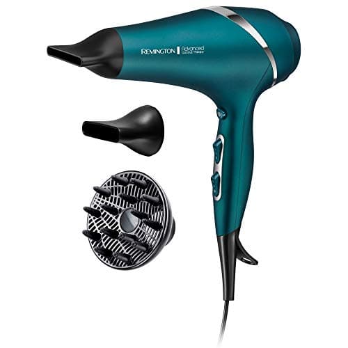 Image of Remington Advanced Coconut Therapy Hair Dryer (Infused with Coconut and UV Filters to Nourish Hair, Smooth and Shiny Results, Powerful, Fast, Diffuser, 2 Concentrators, Diffuser, Ionic, 2300W) AC8648