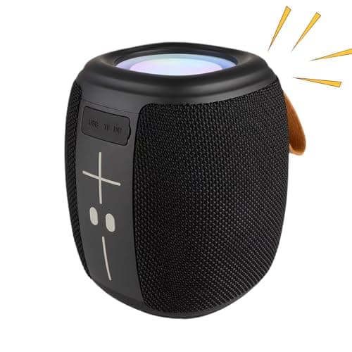 Image of Générique Powerful Wireless Speaker, Stereo Sound with RGB Lighting - Wireless Outdoor Speaker with Lights, for Home, Bedroom, Living Room, Beach, Camping, Travel, Party, Christmas, Filling
